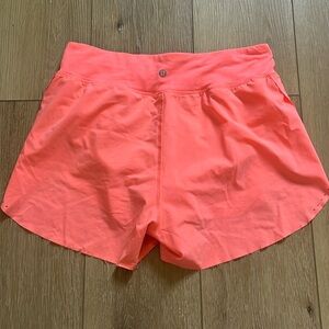Lululemon Fast and Free high rise 3” reflective running shorts!